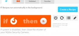 IFTTT : Lier la caméra Myfox Security Camera et l’alarme Myfox HC2