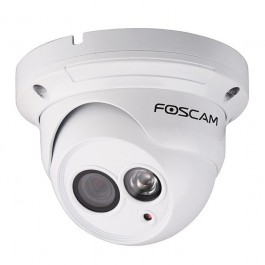 Caméra dome intérieure IP LAN/POE HD 720p blanche  - Foscam