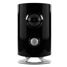 Caméra HD tout-en-un Piper noire avec support Z-Wave et PTZ - ICONTROL