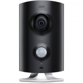 Caméra HD tout-en-un Piper NV noire avec support Z-Wave Plus - ICONTROL
