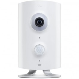 Caméra HD tout-en-un Piper NV blanche avec support Z-Wave Plus - ICONTROL