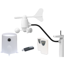 Station météo Z-Wave avec thermomètre, hygromètre, anémomètre et pluviomètre - Qubino