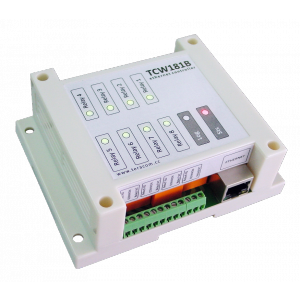 Carte 8 relais sur Ethernet en boitier rail DIN- Teracom