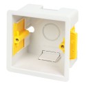 Boite d'encastrement carrée 47mm blanche - Appleby