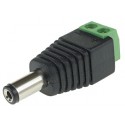 Connecteur d'alimentation DC Mâle 2.1/5.5 à visser