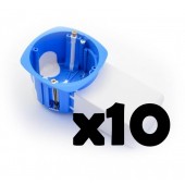Lot de 10 boites d'encastrement avec poche micromodule - BLM