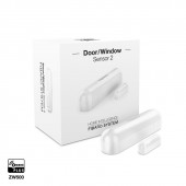 Détecteur d'ouverture Z-Wave blanc avec sonde de température - Fibaro