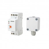 Détecteur crépusculaire rail DIN avec sonde externe dans un boitier hermétique - ORNO