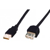 Rallonge USB de type USBA-M vers USBA-F - Longueur 1.8M