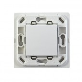 Interrupteur blanc 1 touche sans plaque - support blanc