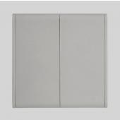 Interrupteur mural double sans fil Gris DIO