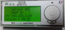 Le Web Energie Superviseur évolue : afficheur LCD, version 2, et mise à jour firmware 0.52