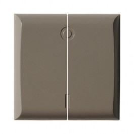 Cache couleur Taupe - Interrupteur double Scena - DI-O