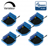 Pack de 5 modules Variateur Z-Wave Plus encastrable - QUBINO