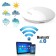 Station météo Bluetooth 4.0 BlueWeather, blanc - TYPHOON